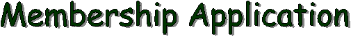 Membership Application